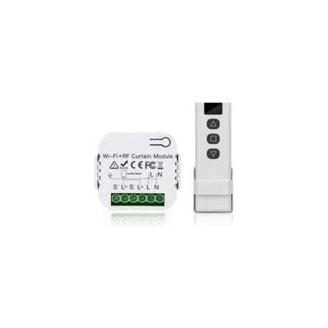 Kit di controllo per tapparelle, controllo motore per tapparelle, telecomando RF + modulo ricevitore, portata fino a 100 m, interruttore per tapparelle, tende, tende da sole (1/5)
