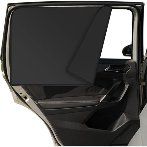 2 Pcs Pare-Soleil Voiture Bébé, Rideaux Magnétiques pour Voiture Rideaux Fenêtres de Protection Solaire, Pare-Soleil de Vitre Latérale de Siège Arrière pour Voiture Bloquer Rayons UV (Noir)