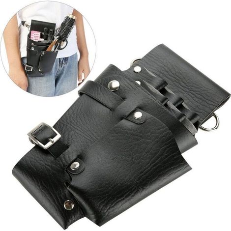 Salon Styliste Outils de Coiffure Sac de Ceinture, Outil de Coiffure Professionnel Pochette Sac Barber Ciseaux Peigne Holster C