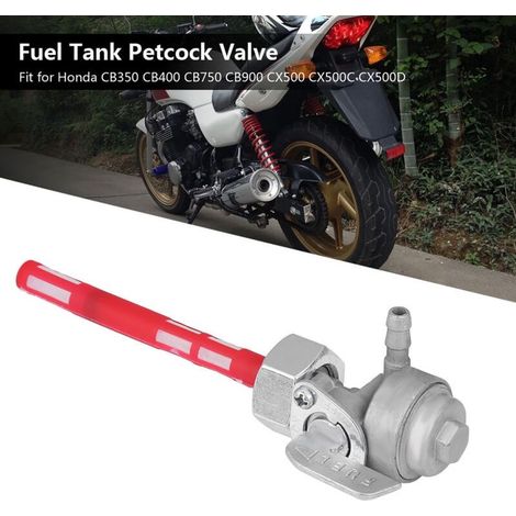 Kraftstoffhahnschalter aus Aluminium und Kunststoff für CB350, CB400, CB750, CB900, CX500, CX500C, CX500D A (1/4)