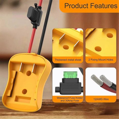 Pour outils électriques DIY avec batterie 18V et convertisseur de ligne -- (1/5)