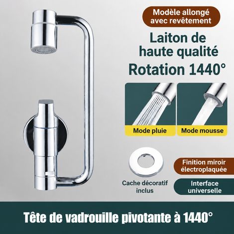 Robinet mural eau froide avec mini bras mécanique 16 cm brillant 16cm 100 g – Livraison gratuite