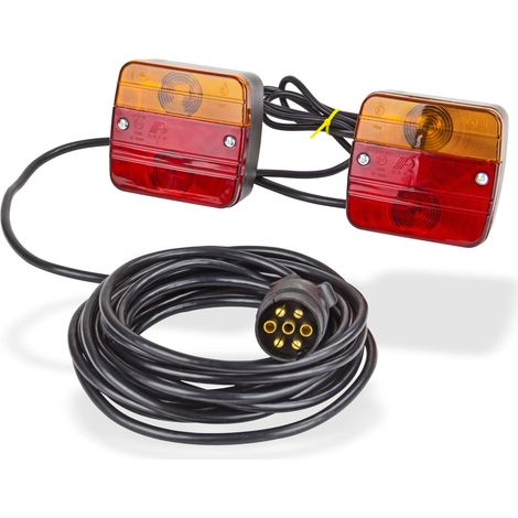 Magnet Beleuchtungssatz Rücklichter Beleuchtung 12V für Anhänger Traktor Hänger (1/5)