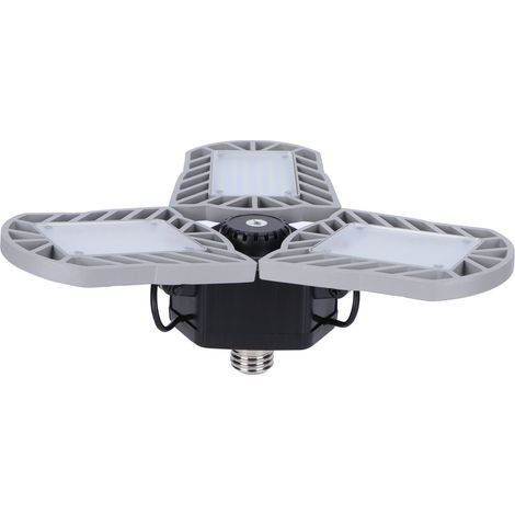 Lampe LED Garage 60W E27 Lumière Atelier Plafonnier LED Pliable Éclairage Garage 85-265V