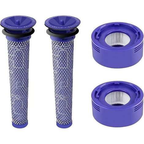 Kit de accesorios para aspiradora YMYNY con 2 filtros post-motor compatibles con Dyson V7 V8 y 2 filtros pre-motor compatibles con Dyson V6 V8 V7 Accesorio para aspiradora Dyson (1/5)