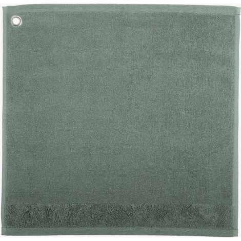 Essuie-mains de Cuisine Éponge 100% Coton Vert-de-Gris 50 x 50 cm - PANGIVO