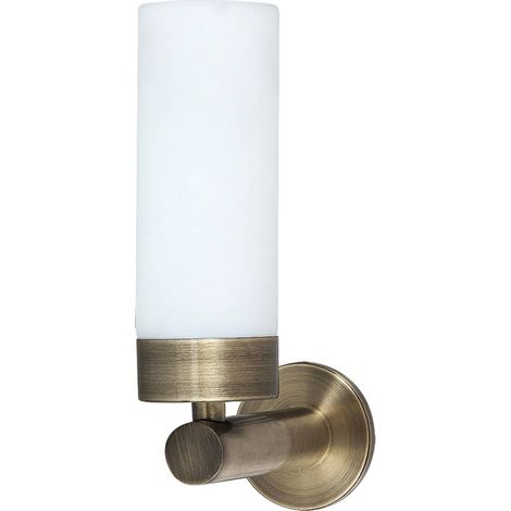 bagno lampada LED Betty vetro metallo bronzo L: 11 cm B: 3cm H: 20cm IP44 (1/5)