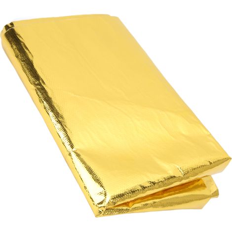 Ruban adhésif réfléchissant doré haute température, protection thermique pour câbles et conduites de carburant, isolant thermique autocollant, doré (1/5)