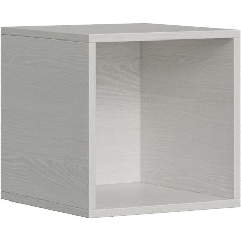 Mobile Pensile a Giorno 40x40x39,5 cm Bianco Frassino