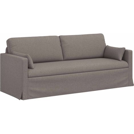 Canapé Taupe 198 x 78 x 80 cm tissu (1/5)