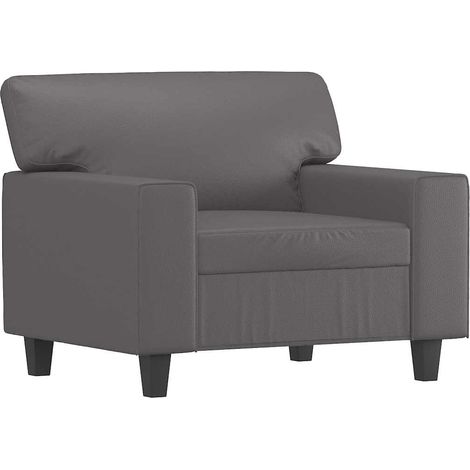 Poltrona Relax Poltrona Grigia 60 cm in Similpelle (1/4)