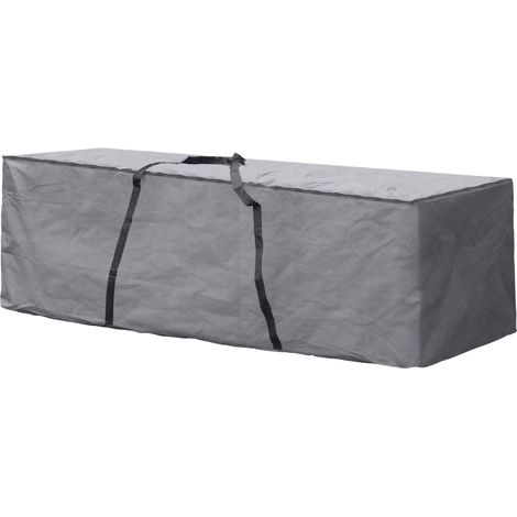 Perel XL Schutzhülle für Gartenkissen 200 x 75 x 60 cm, wasserabweisende Aufbewahrungstasche für draußen, UV-beständige Kissenhülle mit Tragegriffen, robuste wetterfeste Aufbewahrungstasche für (1/5)