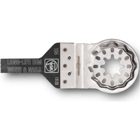 Fein – Lame d'outil multifonction bi-métallique 10 mm 63502184210 – Compatible bois, placoplâtre, plastique – Durée de vie exceptionnelle – Emmanchement Starlock