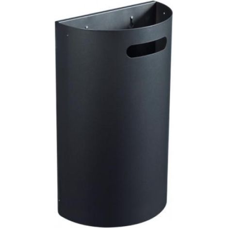 Corbeille décrochable murale Arkea - 40l - anthracite mat - RAL 7016