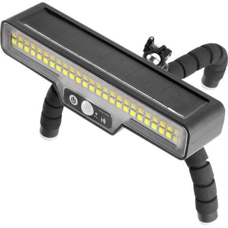 Lampes Extérieures À Détecteur De Mouvement Brillant Flexible  Lampes pour Clôture et Extérieur de Maison Pour Jardin Chemin Patio Balcon Pelouse (1/5)