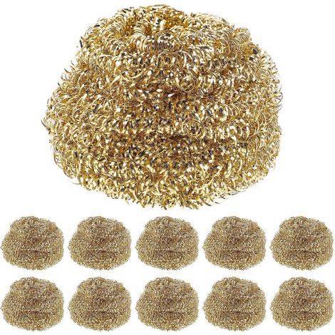 Lot de 10 embouts de soudage en fil de laiton, à nettoyer avec précision.-5.40X5.30X3.50CM-Golden (1/3)