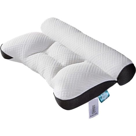Oreiller cervical pour soulager les douleurs cervicales, idéal pour les personnes dormant sur le côté. Oreiller pour un usage quotidien et pour soulager les douleurs cervicales.-AquaForge