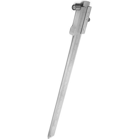 Aiguille à tracer en carbure d'acier inoxydable, jauge de traçage, pied à coulisse à vernier pour traçage parallèle 0-200 mm (1/5)