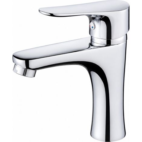 Robinet Mitigeur Lavabo Cascade Modèle 5 Corps en Cuivre Eau Chaude Froide 27 × 21 × 7,5 cm 950 g – Livraison gratuite (1/5)
