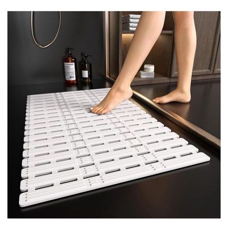 Tapis de Douche Antidérapant Anti-Moisissure - 68 x 40 cm - Adapté pour personnes âgées (1/5)