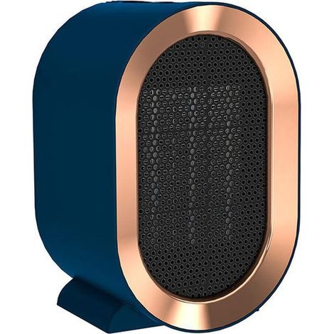 Mini radiateur soufflant en céramique, économique et portable, adapté au salon, chambre à coucher, salle de bain - Bleu (1/5)