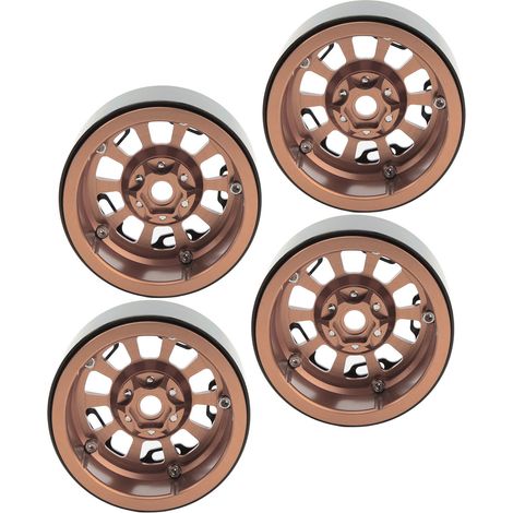 2,2-Zoll-Universal-Radnaben aus Aluminiumlegierung für 1/10 RC-Crawler (Kupfer) (1/5)