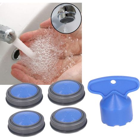 M24-mm-Wasserhahn-Luftsprudler mit Schlüssel, Einstecktyp, geeignet für Bad oder Küche, M24-mm-Innengewinde. (1/5)