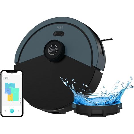 HG430H Hydro Robot Aspirateur Laveur, Puissant 4000Pa en Aspiration, Tous Sols, Navigation Laser, Capteur d'obstacles, Station de Recharge, Connecté, Application HG4 Personnalisable (1/5)