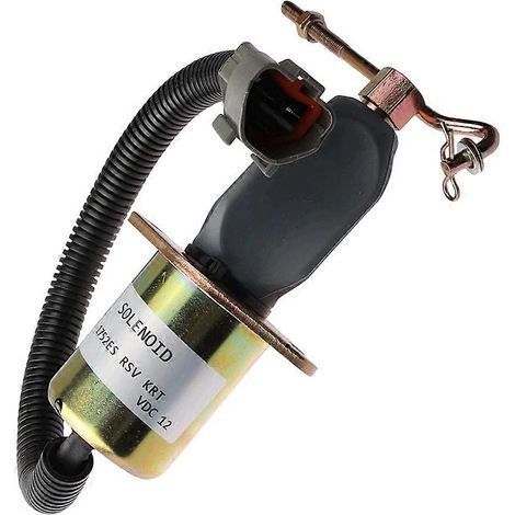 Électrovanne de coupure d'allumage 12 V pour moteur d'excavatrice S4Q2/S4S/S6S, référence 32A8715100 (1/5)