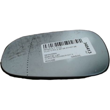 [PRODUIT D'OCCASION] Glace Retroviseur Exterieur G RENAULT Clio II Ph.2 01-06 ♻️ Ref Oe. 7701040426 - Garantie à vie (1/3)