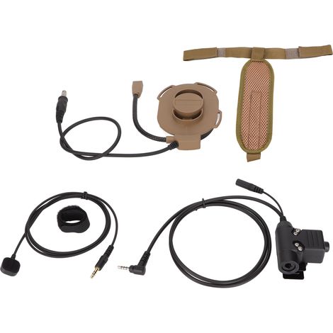 Casque militaire HD01 unilatéral antibruit avec micro U94 et micro doigt pour Yaese VX‑3R (1/5)