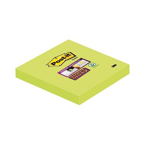 POST-IT Haftnotiz Post-it® Super Sticky Notes 76 x 76 mm (B x H) immergrün 90 Bl. (1/4)