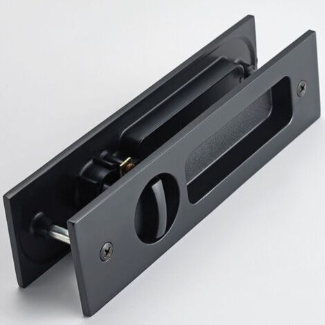 Poignée Coulissante À Mortaise - 155 mm - Pour Portes Coulissantes Et Portes De Grange - Aluminium Et Laiton - 1 Pièce (1/4)