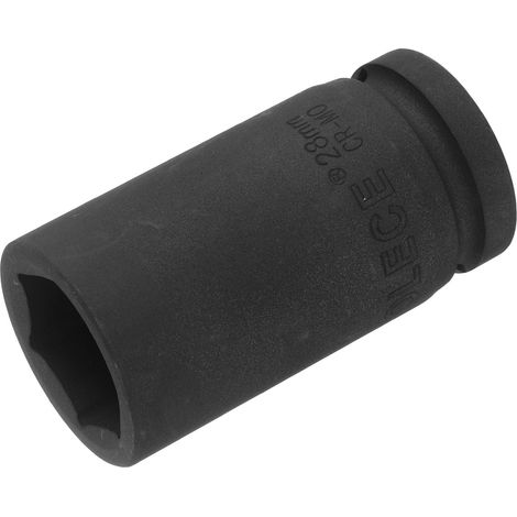 Douille à Choc 3/4 Pouce x 28mm 12 Pans Profond Douille à Choc, CR-MO Acier 78mm Longueur, Métrique Tailles (1/5)