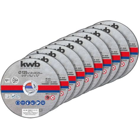 KWB Dischi in Fibra Abrasiva 125 mm Grana P100 - 5 Pezzi