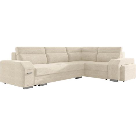 Sofá rinconero Kingsport 116, Derecha, Función de descanso, Almacenaje, 305x205x78cm, 0