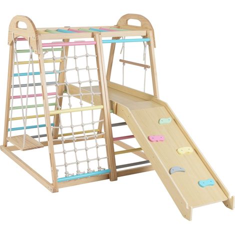 Juego de escalada Montessori de madera 8 en 1 para niños