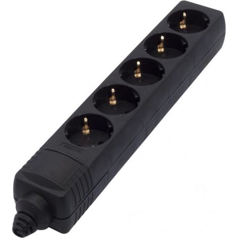 Bloc multiprise 5x16A sans cordon - Noir (1/3)