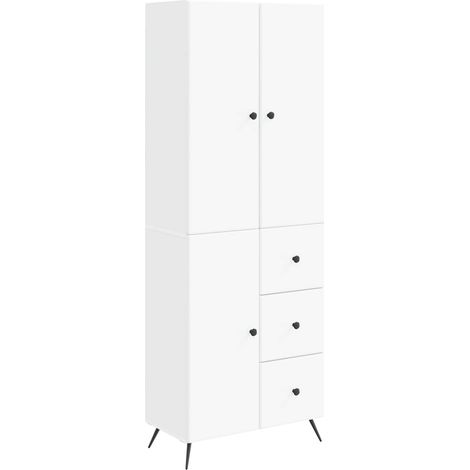 Cabinet Set 2 pcs White Engineered Wood vidaXL