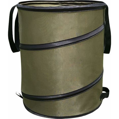 Sacs de déchets de Jardin Pop-Up 37.8L Sac de Jardin Auto-dressant en Polyester extrêmement Robuste - Ensemble de Sacs déco Premium autoportant, Stable et Pliable , (1/5)