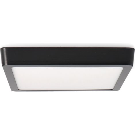 IluminaShop - Plafon de Superficie Negro Cuadrado 20W CCT