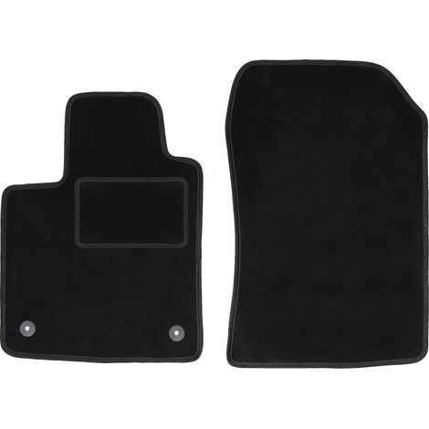 Tapis avant noirs pour Renault Twingo II berline (2007-2014) (1/5)