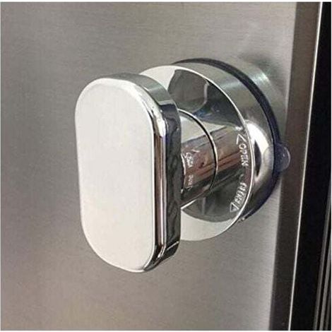 Potente manija con ventosa para puertas de vidrio, espejos, refrigeradores, cajones, baños, cocinas, duchas y bañeras. (1/4)