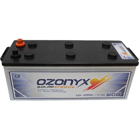 Batería Solar 205AH  OZONYX Solar Abierta