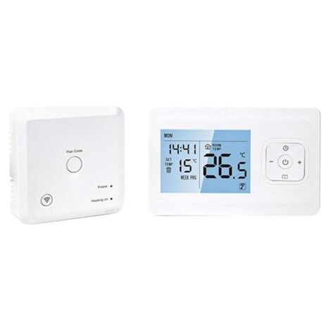 Wi - Fi Smart thermostat avec récepteur RF thermostat Programmable sans fil, application murale, compatible avec Alexa Google assistant, chaudière à gaz température de chauffage,de dyk.Trywise-ARCAN (1/4)