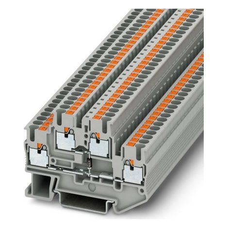 Bloc de jonction à deux étages Phoenix Contact PTTB 2.5-DIO/O-U, 0.14 4mm², Enfichable, Gris ( Prix pour Paquet de 5 )