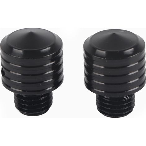 Rétroviseur de moto universel M10x1.25 — Adaptateur de vis filetée noire pour rétroviseur (lot de 2) (1/5)