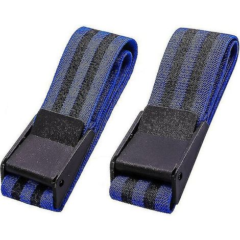 CREA 2 pièces bandes d'entraînement d'occlusion bandes de Restriction du flux sanguin sangles d'entraînement musculaire biceps (bleu) bras 60 cm bleu (1/5)