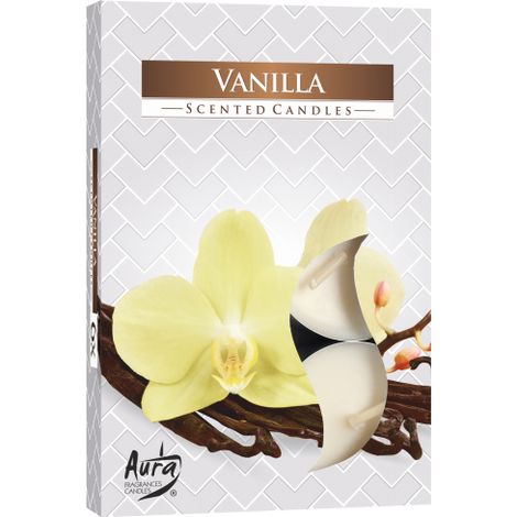 Coffret de 6 Bougies Chauffe-Plat Parfumées - Vanille- Vendu par 1