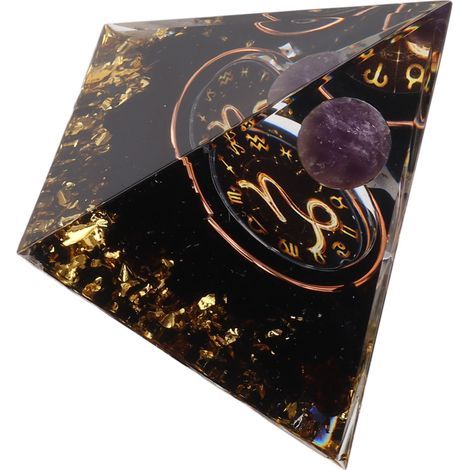 5cm orgonite pyramid for positive energy healing, crystal pyramid, meditation, chakra energy generator for the Capricorn sign (1/5)